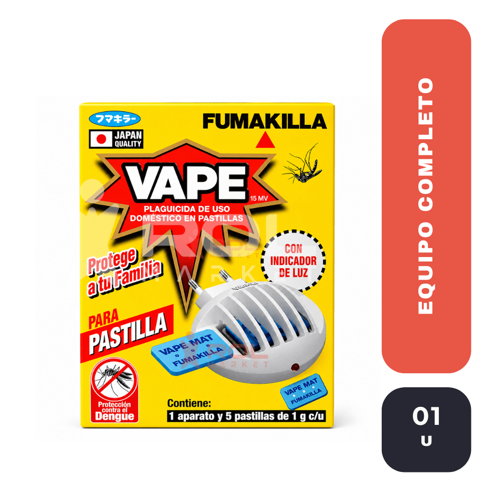 Vape aparato electrico + 5 pastillas (1gr)