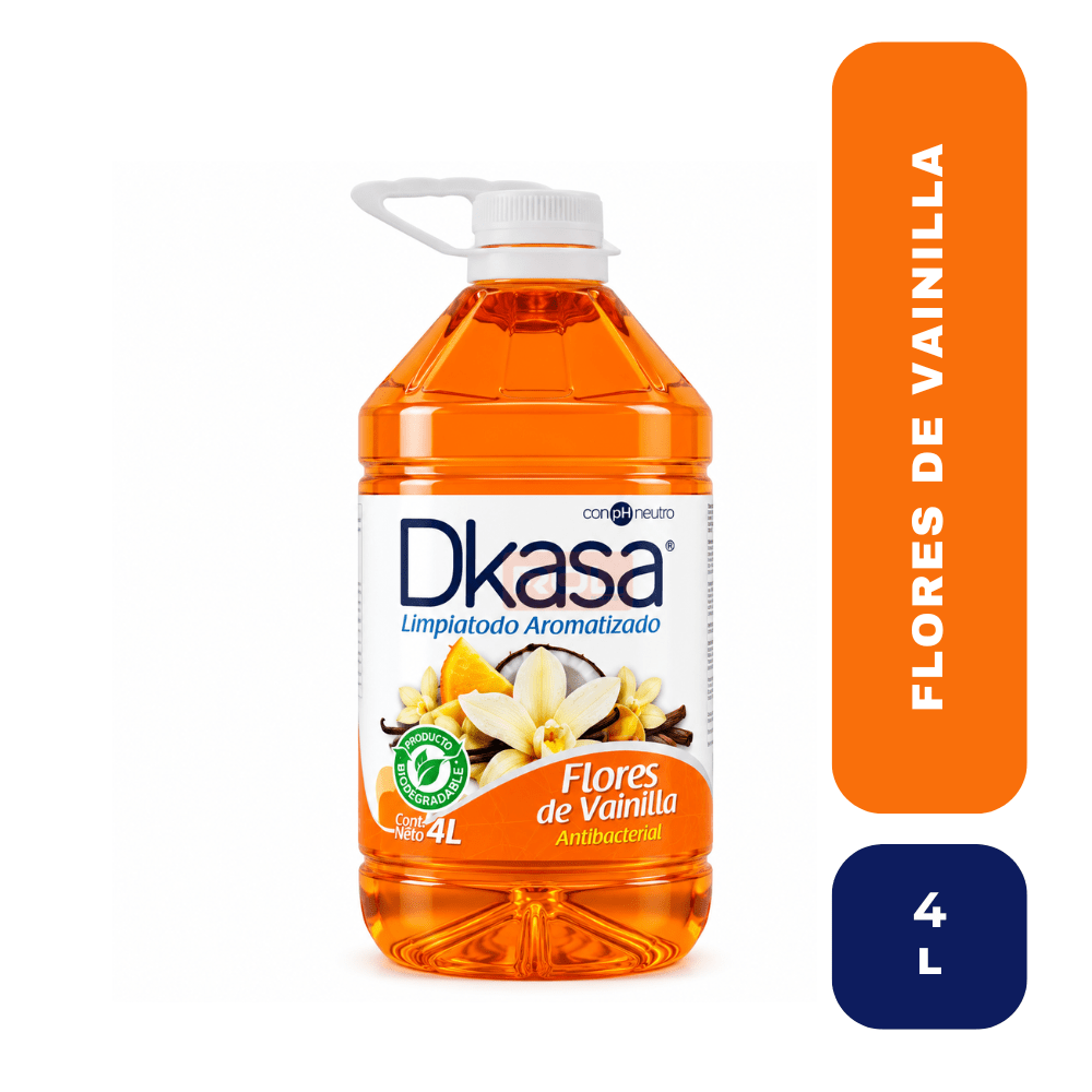 Dkasa limpiatodo flores de vainilla 4 LT