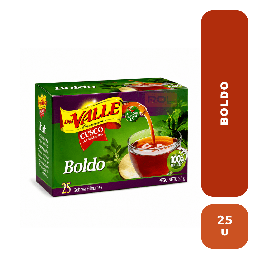 Del valle boldo X 25 unidades