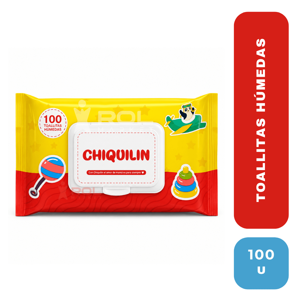 Chiquilin toallas húmedas x 100 unid