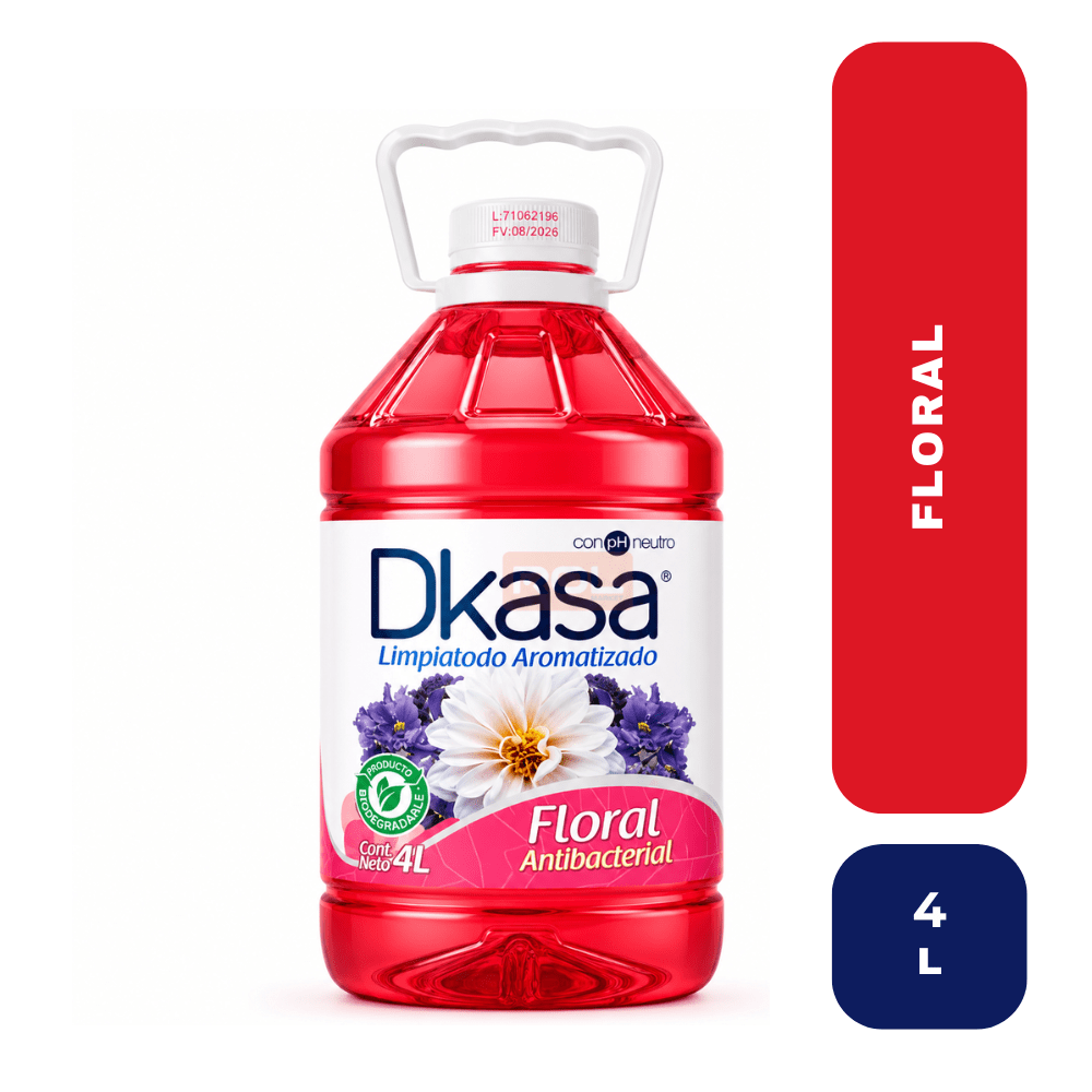 Dkasa limpiatodo floral antibacterial 4 LT