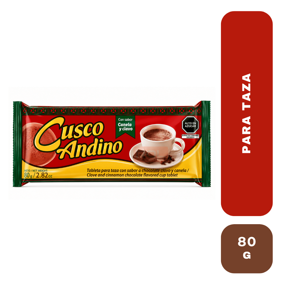 Cusco andino choco para taza canela y clavo 80 g