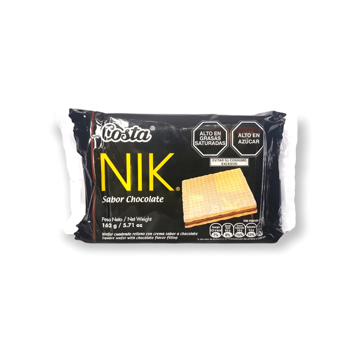 Costa nik chocolate pack x 6 unid.
