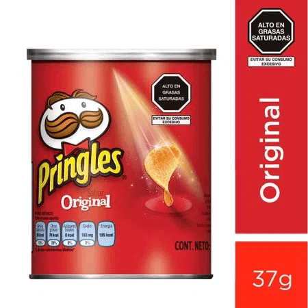 PRINGLES Papas fritas sabor original Lata 37 gr
