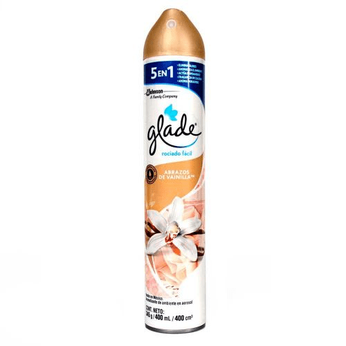 Glade aerosol abrazos de vainilla 400 ml
