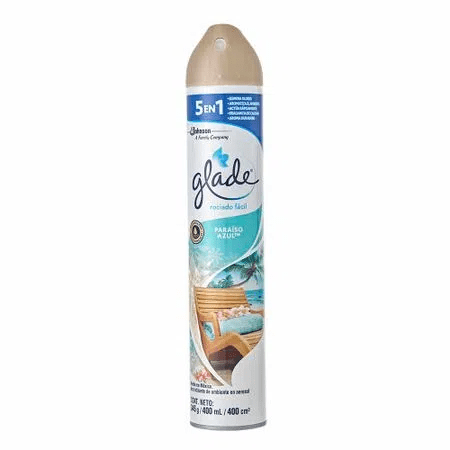 Glade rociador facil paraiso azul 400 ml