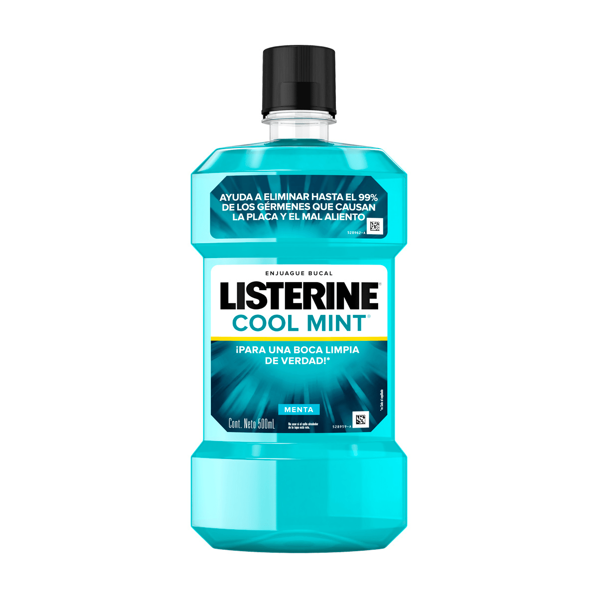 Listerine enjuague bucal cool mint MENTA 500 ML Rol Market