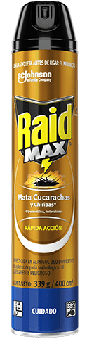 Raid max mata cucarachas y chiripas 360cm