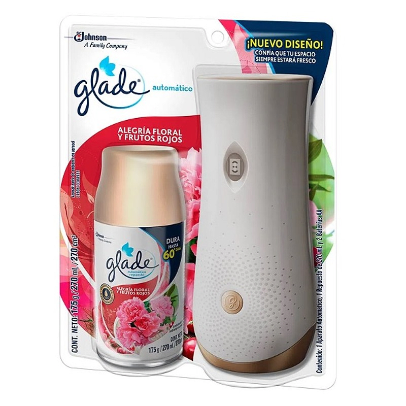Glade automático alegria floral aparato +1 repuesto 270 ml