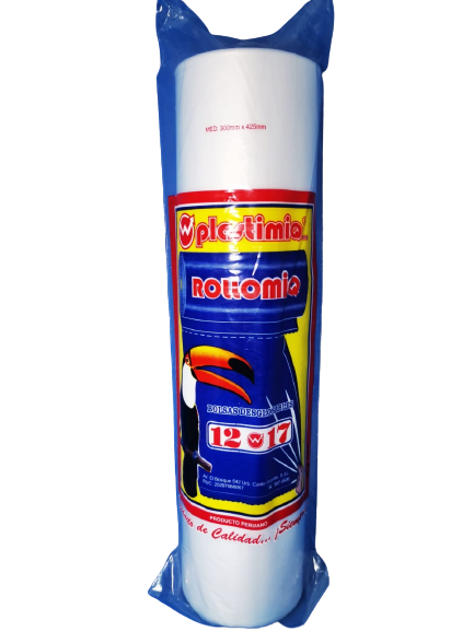 Plastimiq bolsas en rollo 12 x 17