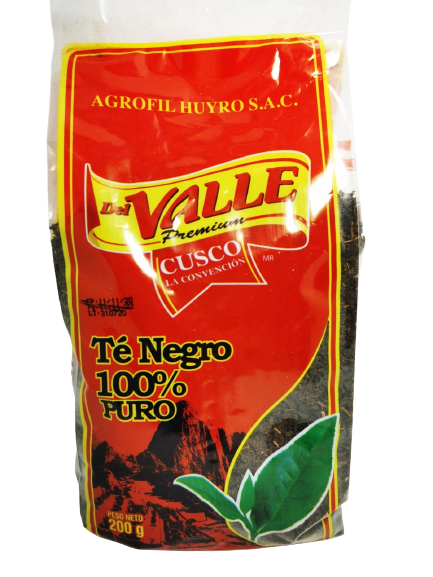 Del valle te negro 100% puro BOLSA 200 gr