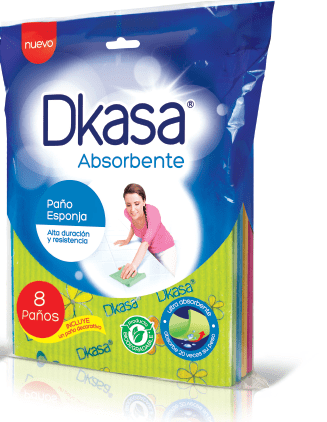Dkasa absorbente paño esponja x 8 paños