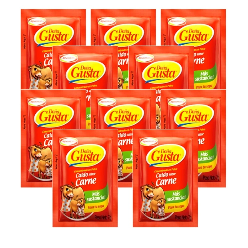 Doña gusta sabor carne tira x 10 unidades