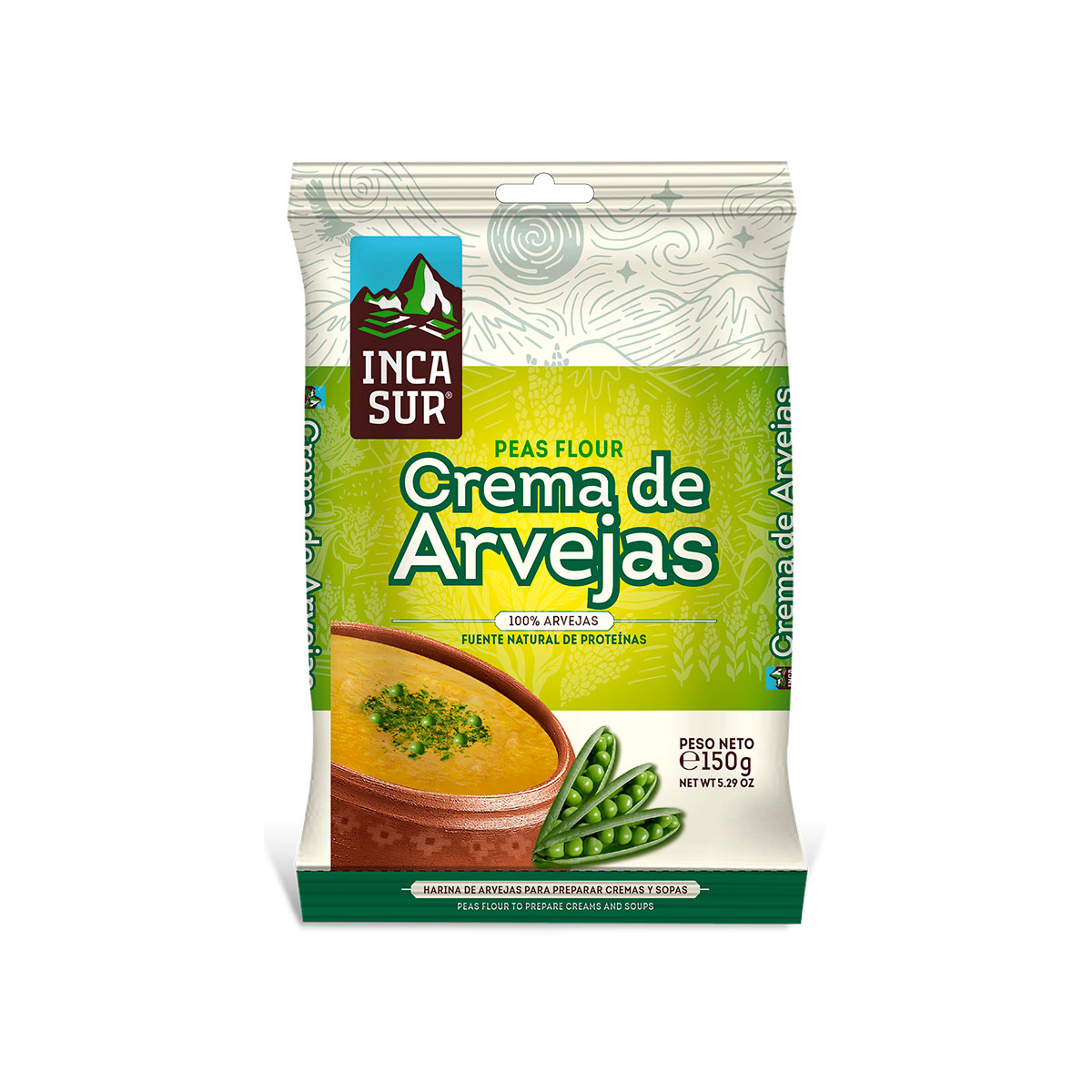 Inca sur crema de arveja 150 gr