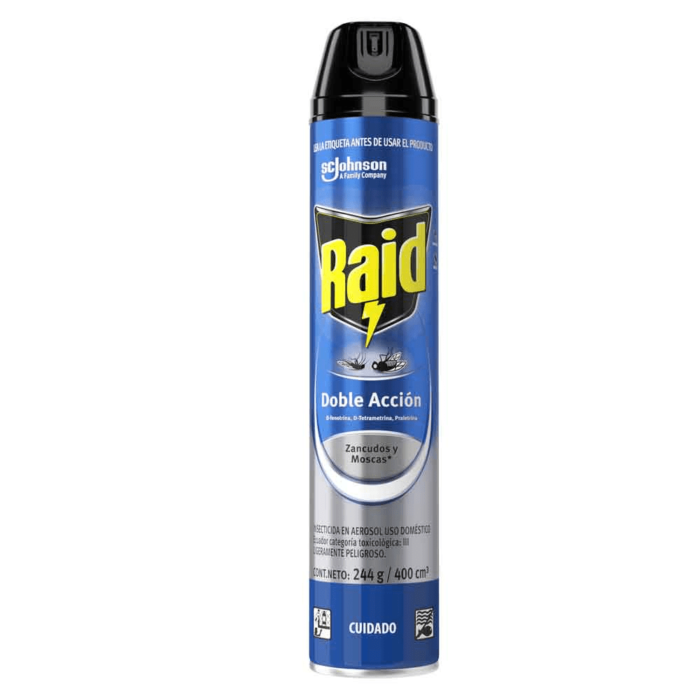 Raid doble accion zancudos y moscas 400 cm