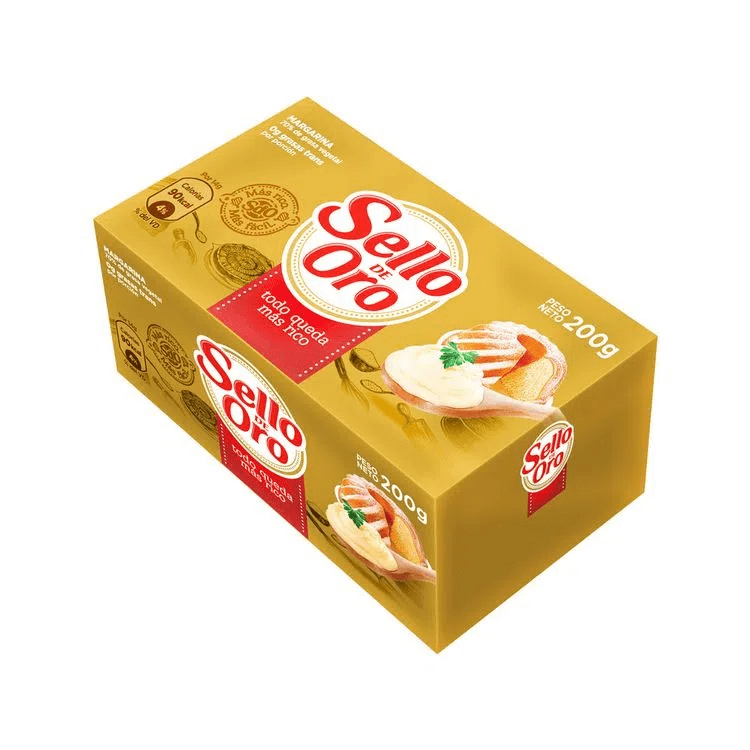 Sello de oro margarina en barra 200 gr
