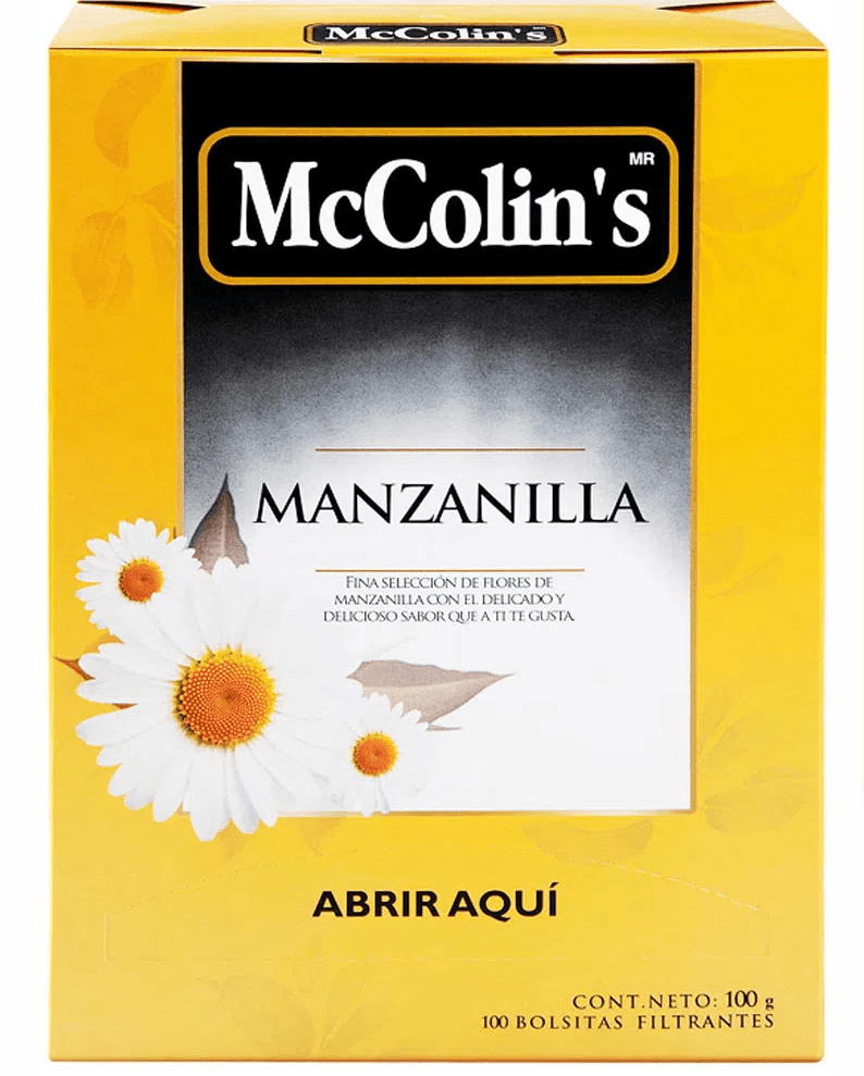 Mccolins manzanilla x 100 unidades