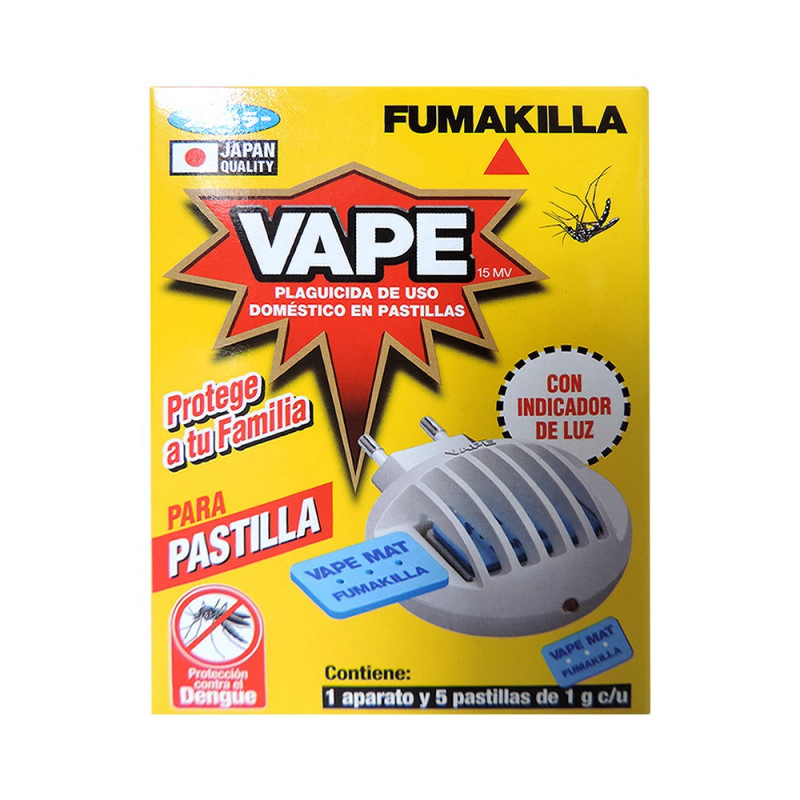 Vape aparato electrico + 5 pastillas (1gr)