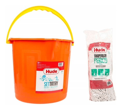 Hude balde + mopa algodón