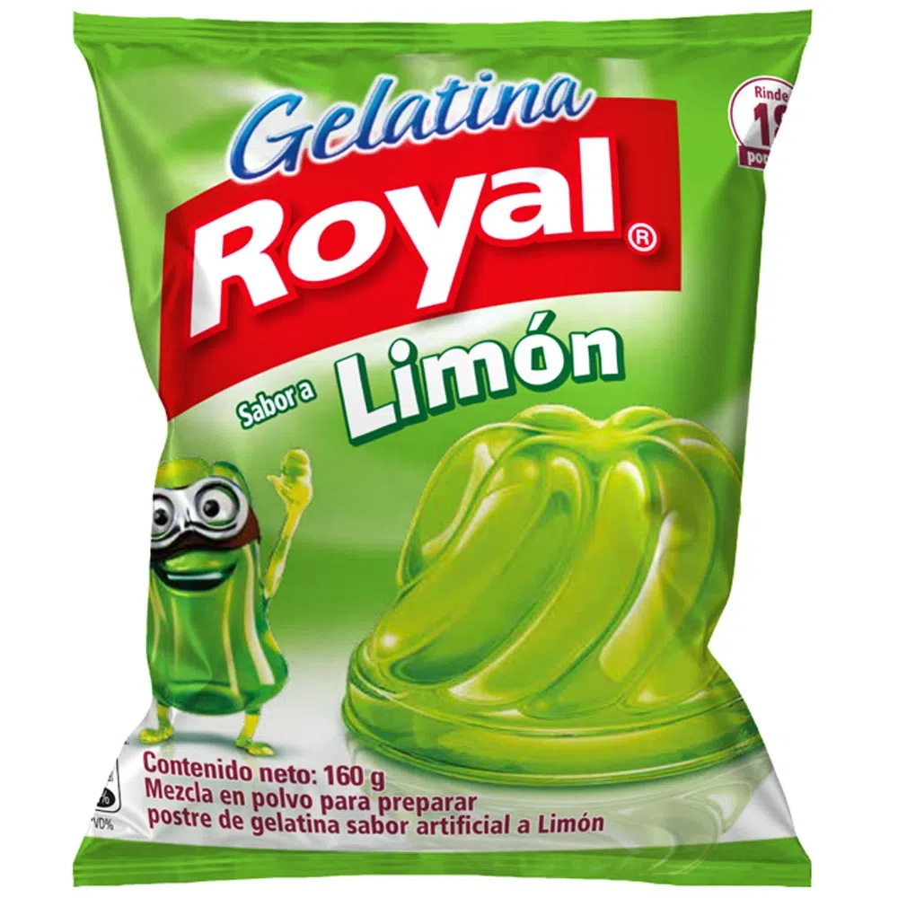 Royal gelatina sabor a limon 160 gr