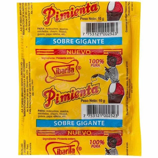 Sibarita pimienta grande 10 gr