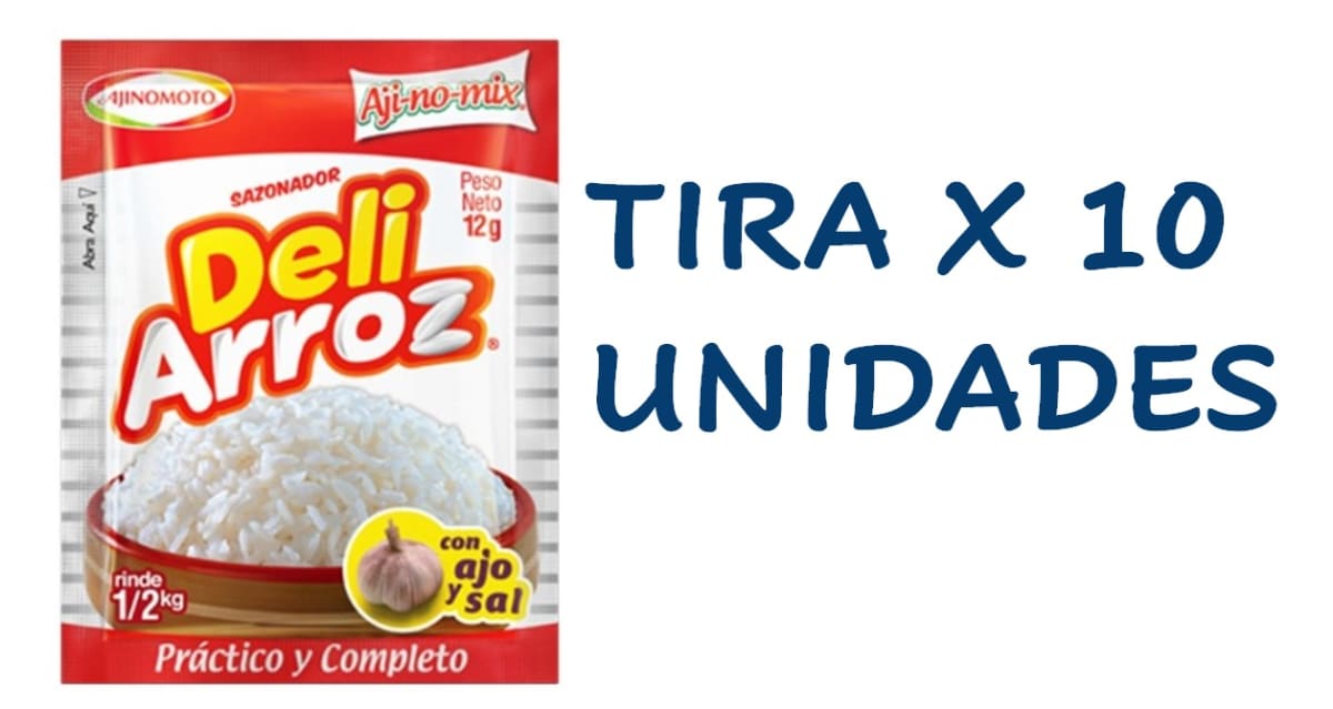 Tira deliarroz sazonador x 10 unidades