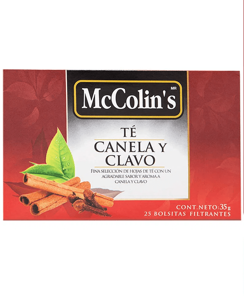 Mccolins te canela y clavo x 25 uni