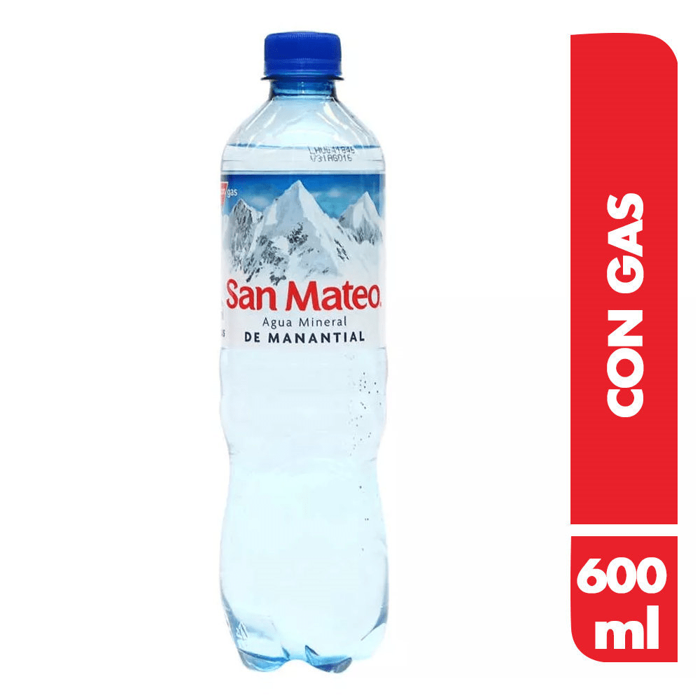 San mateo agua mineral con gas 600 ml