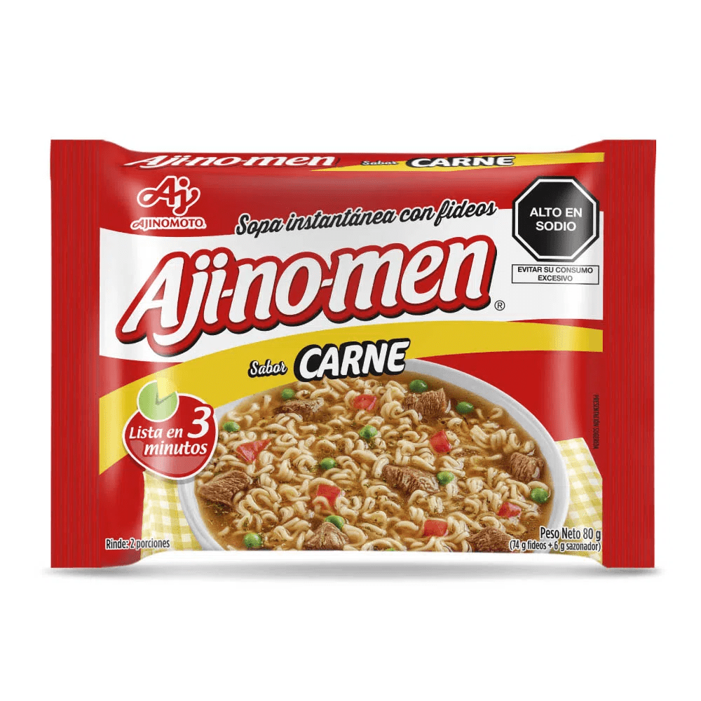 Ajinomen carne sopa instantánea