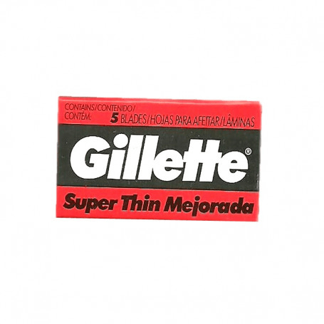 Gillette hojas de afeitar x 5 unid.