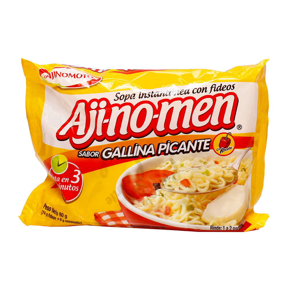 Ajinomen gallina picante sopa instantánea