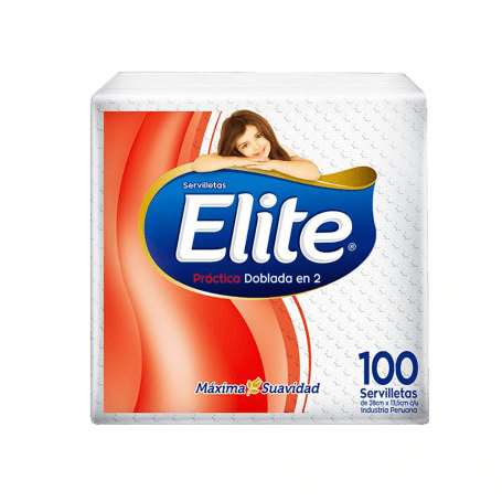 Elite servilleta DOBLADO en 2 X 100 unidades