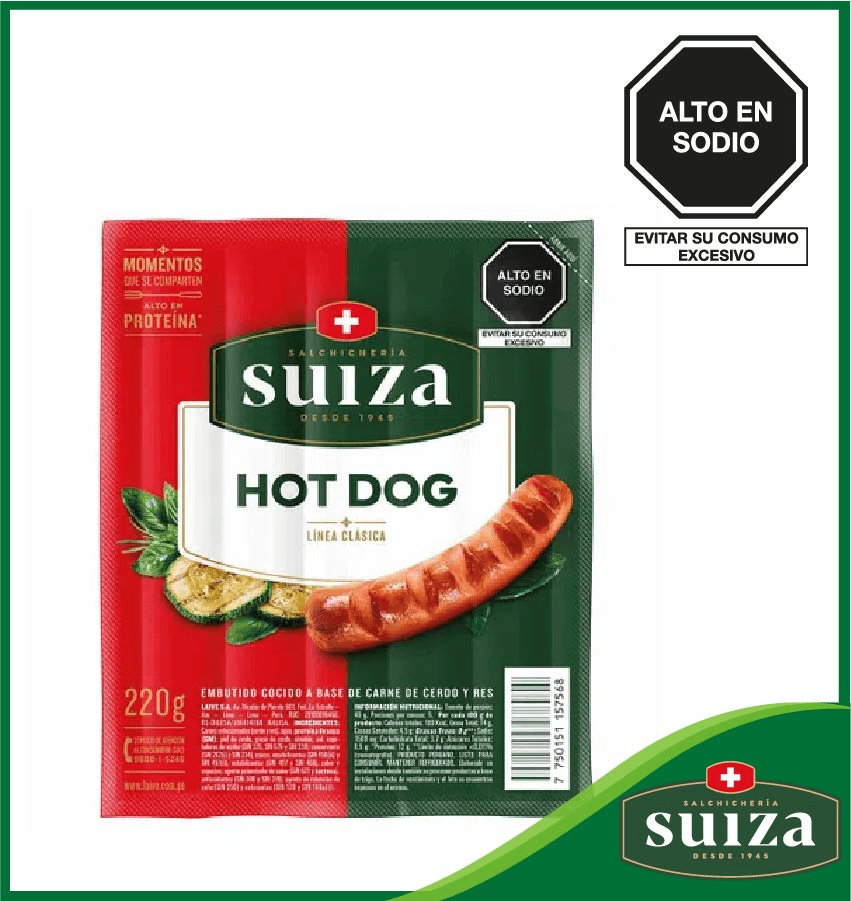 Laive suiza hot dog 230 gr