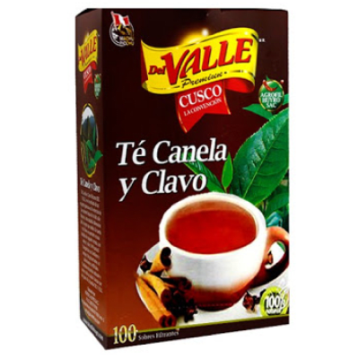 Del valle te canela y clavo X 100 unidades