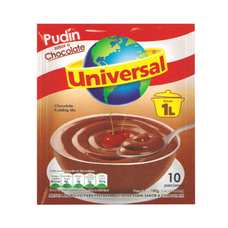 Universal pudin sabor a chocolate 100 gr