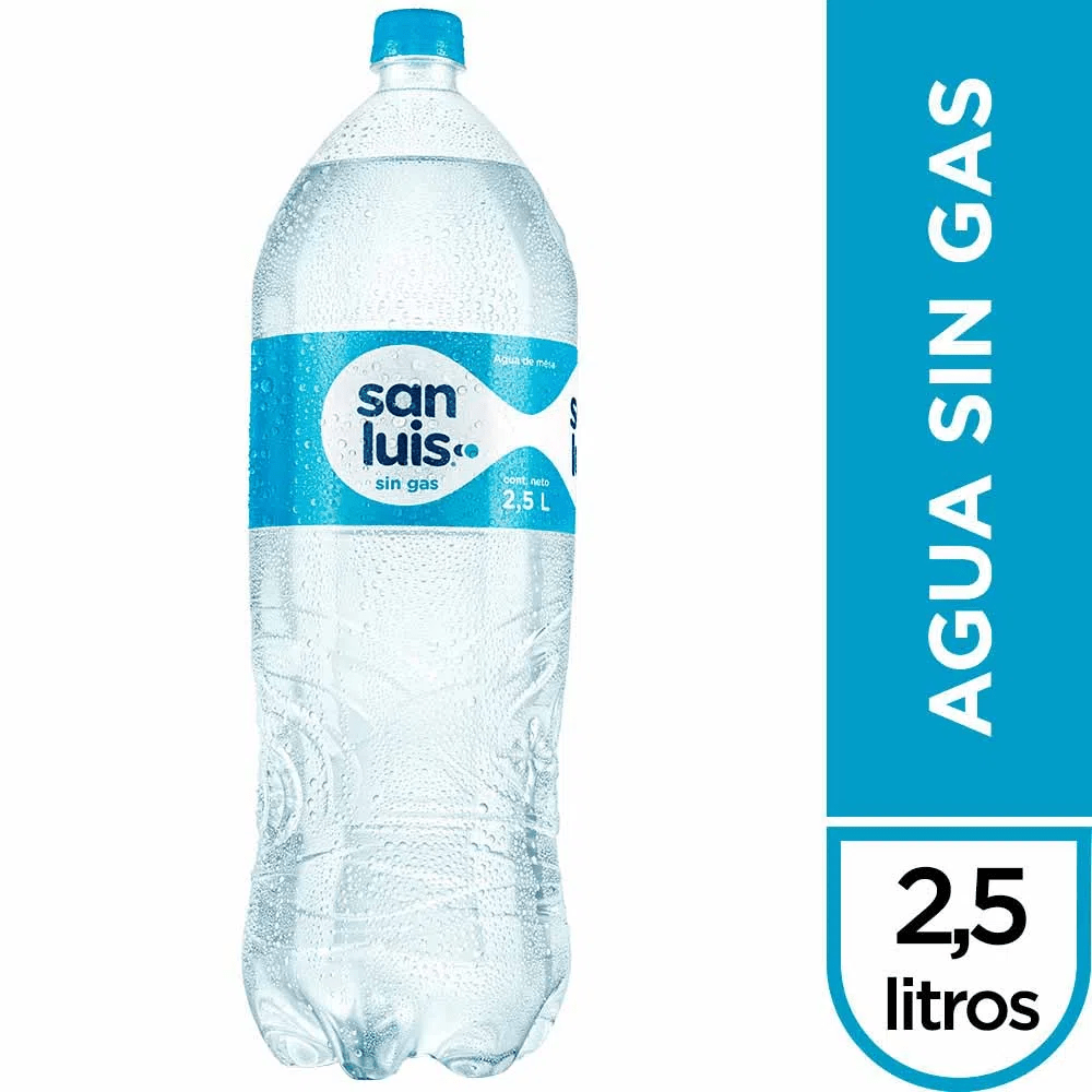 San luis agua de mesa sin gas 2.5 litros