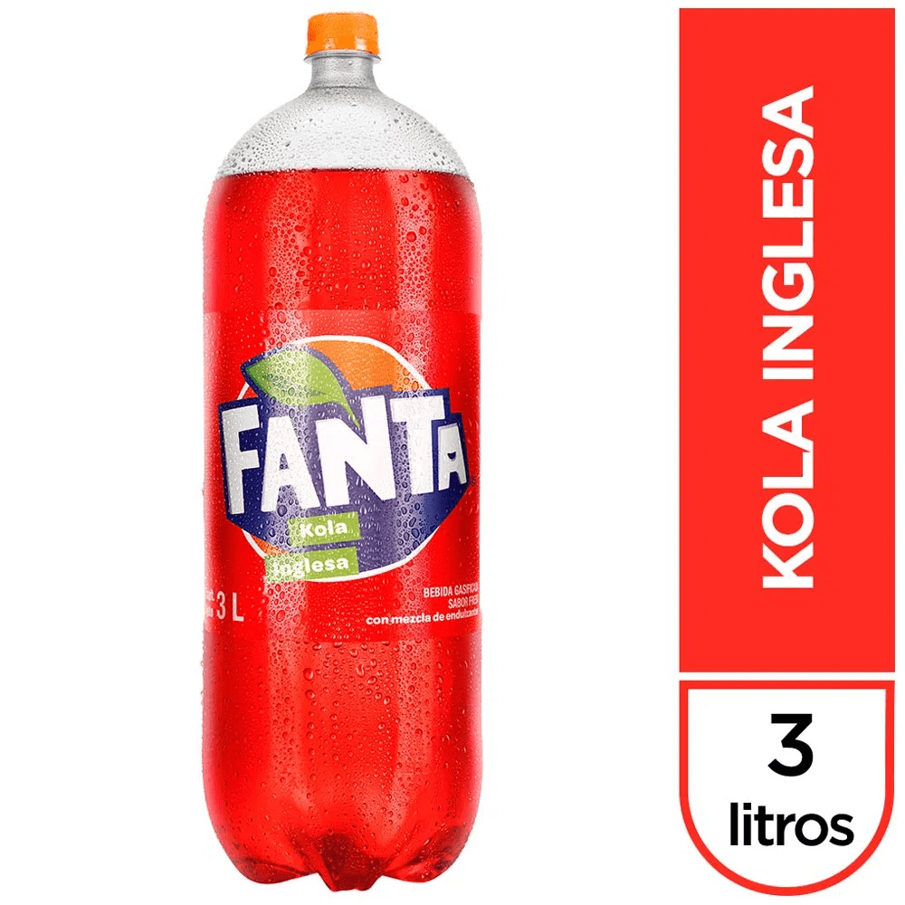 Fanta kola inglesa 3 litros