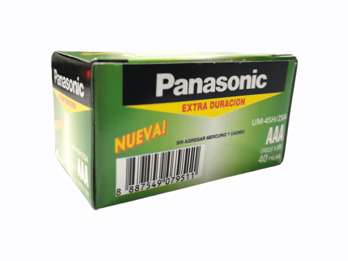 DP panasonic  pilas AAA x 40 u.(20 pares) 