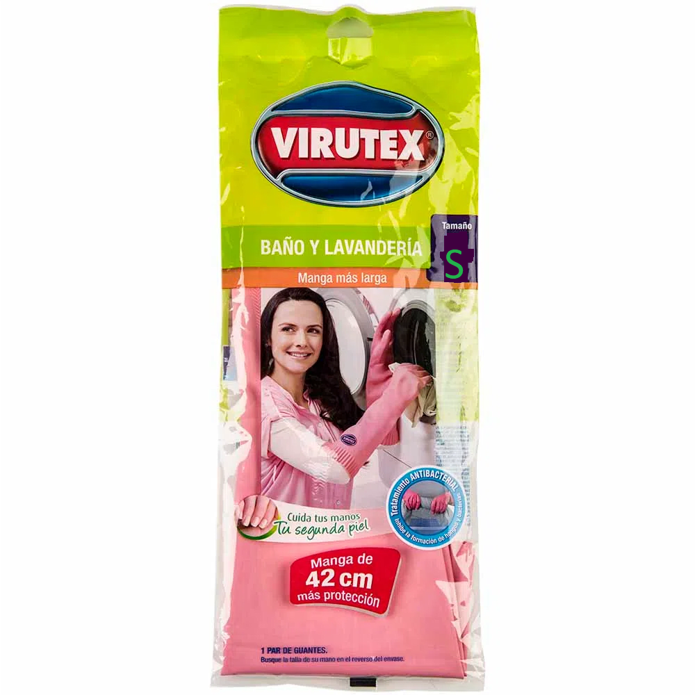 Virutex guantes baño y lavanderia talla S
