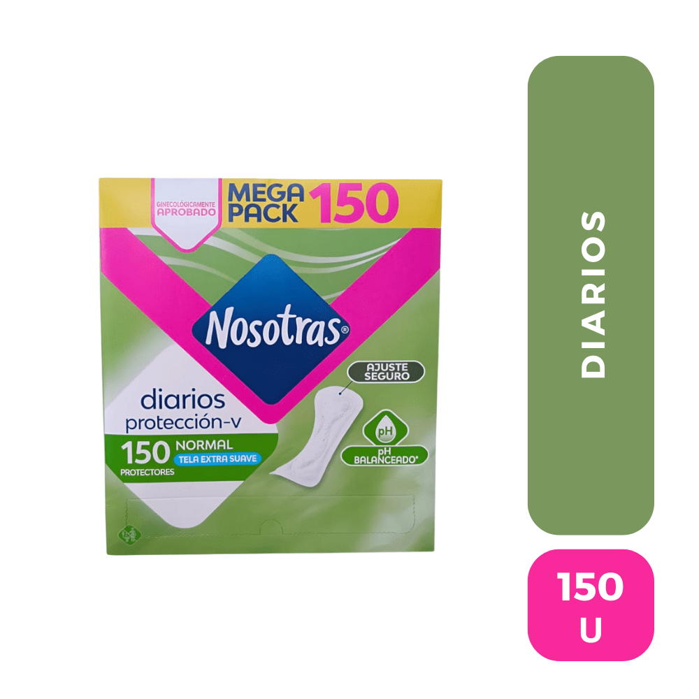 Nosotras diarios natural 150 UNID.