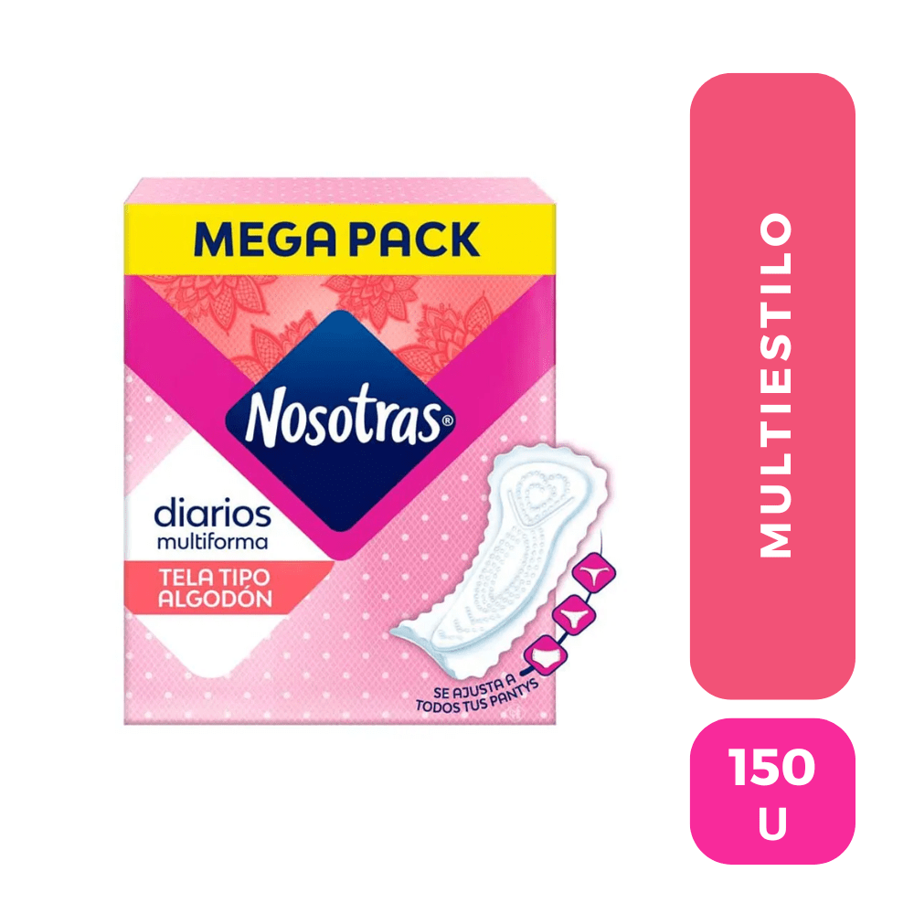 Nosotras diarios multiestilo 150 unidades