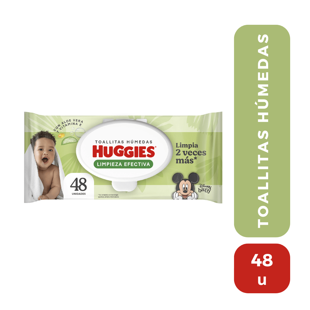 Huggies toallitas húmedas (verde) 48 Unid