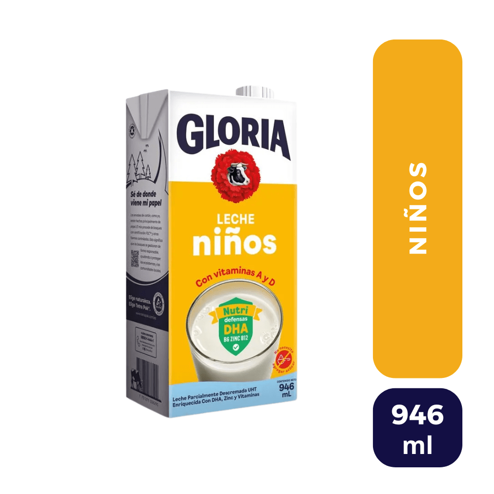 Gloria niños UHT caja 946ml