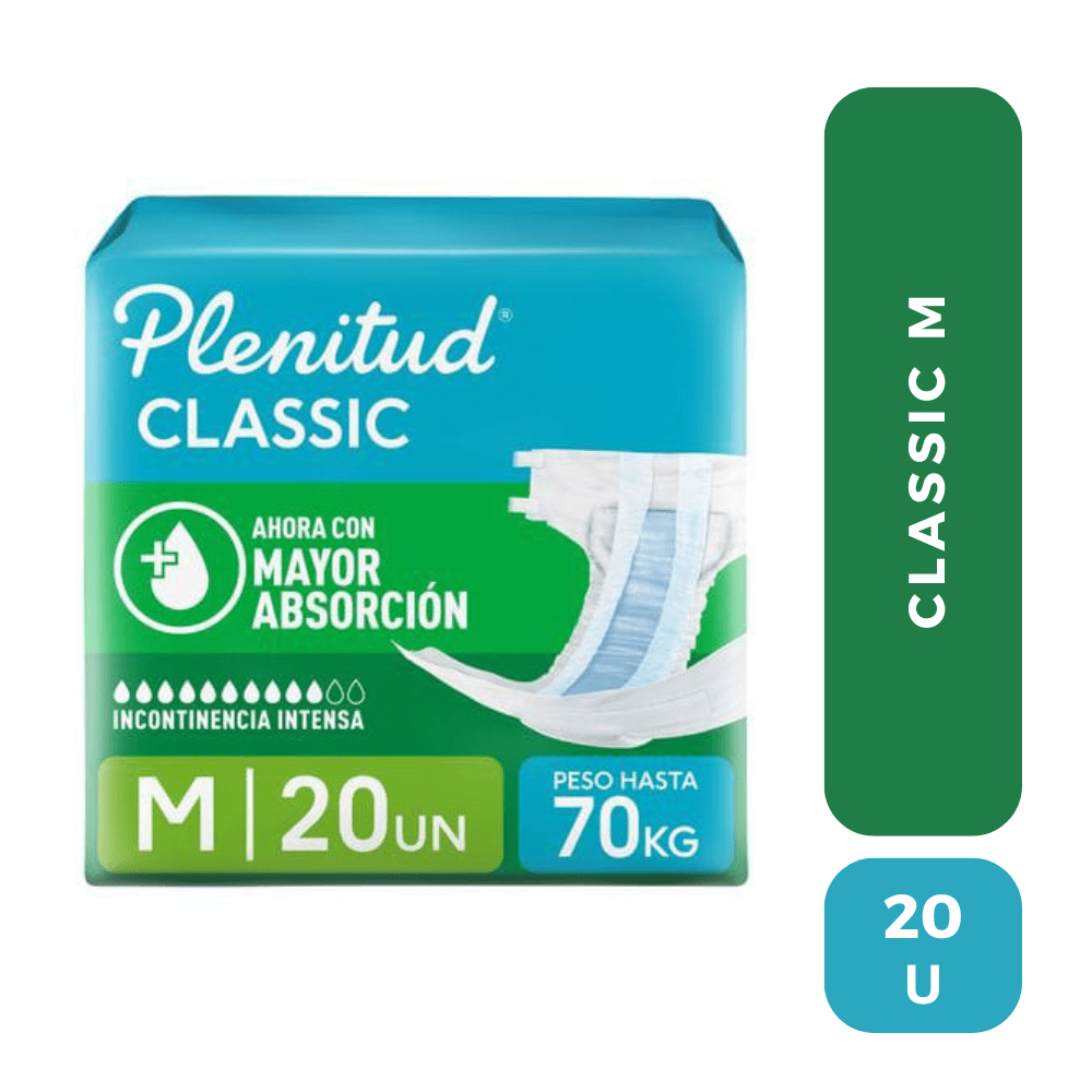 Plenitud classic talla M - 20 unidades