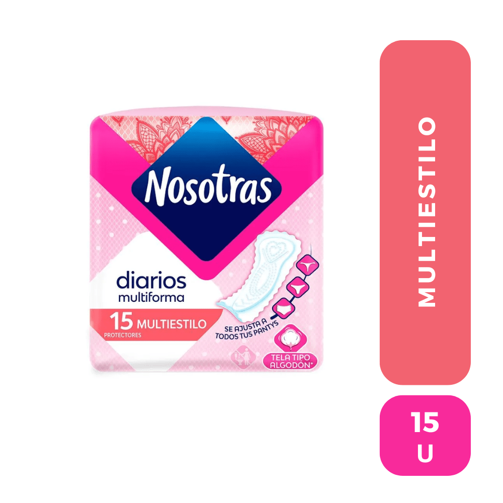 Nosotras diarios multiestilo 15 unidades