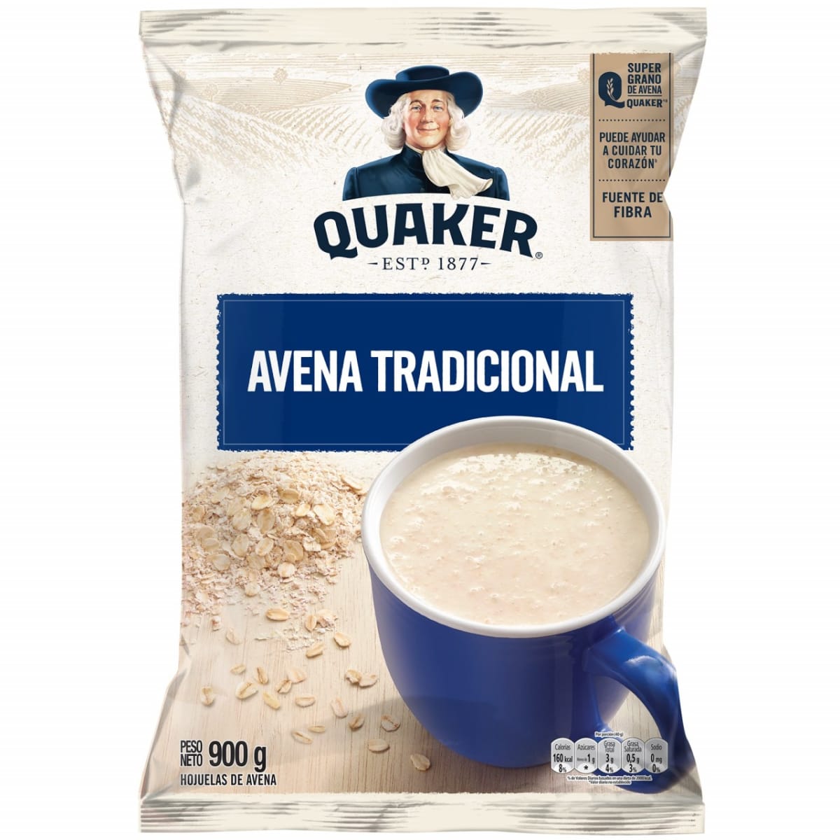 Quaker avena tradcional 900 gr.