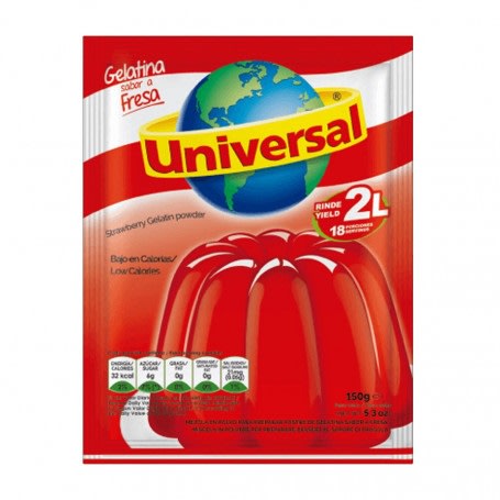 Universal gelatina fresa 130 GR