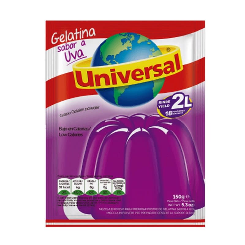 Universal gelatina uva 130 GR