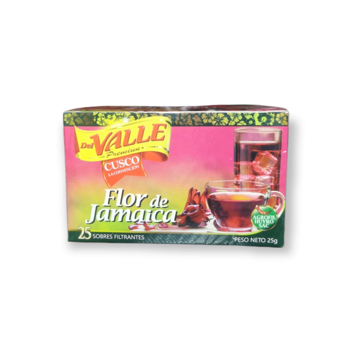 Del Valle flor de Jamaica X 25 sobres