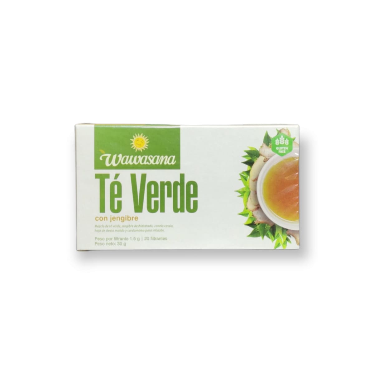 Wawasana Te verde con jengibre 20 un.